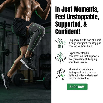 Non-Slip Compression Knee Sleeve for Running & Gym Support
