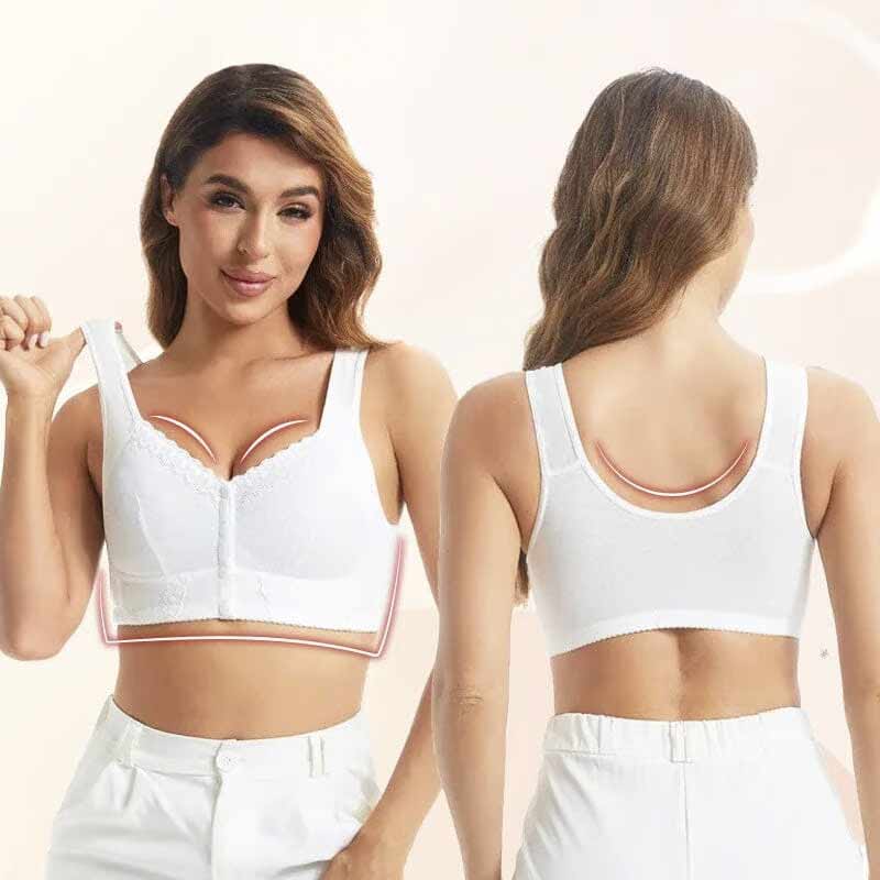 New Front Closure Breathable Bra for Seniors - No Back Pain - No Irritation - Full Support