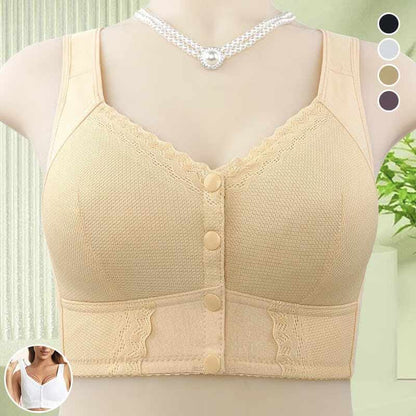 New Front Closure Breathable Bra for Seniors - No Back Pain - No Irritation - Full Support