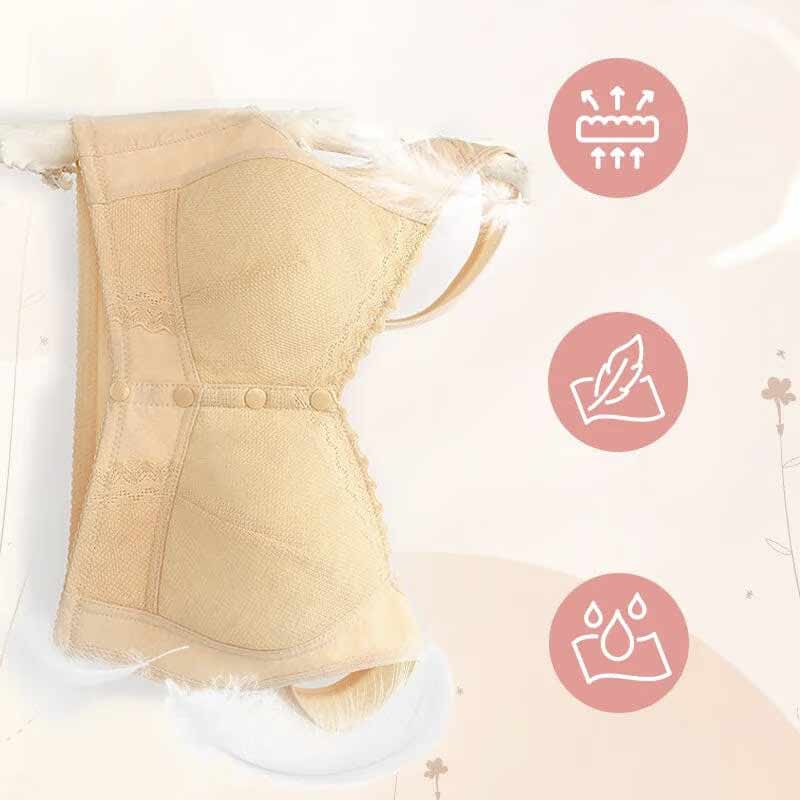 New Front Closure Breathable Bra for Seniors - No Back Pain - No Irritation - Full Support