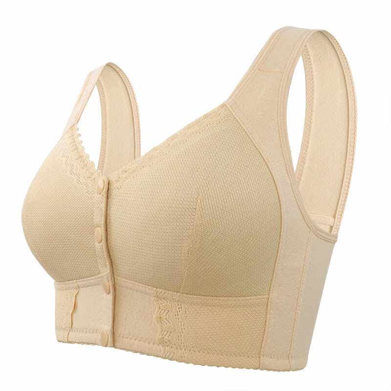 New Front Closure Breathable Bra for Seniors - No Back Pain - No Irritation - Full Support