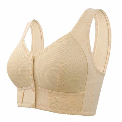 New Front Closure Breathable Bra for Seniors - No Back Pain - No Irritation - Full Support