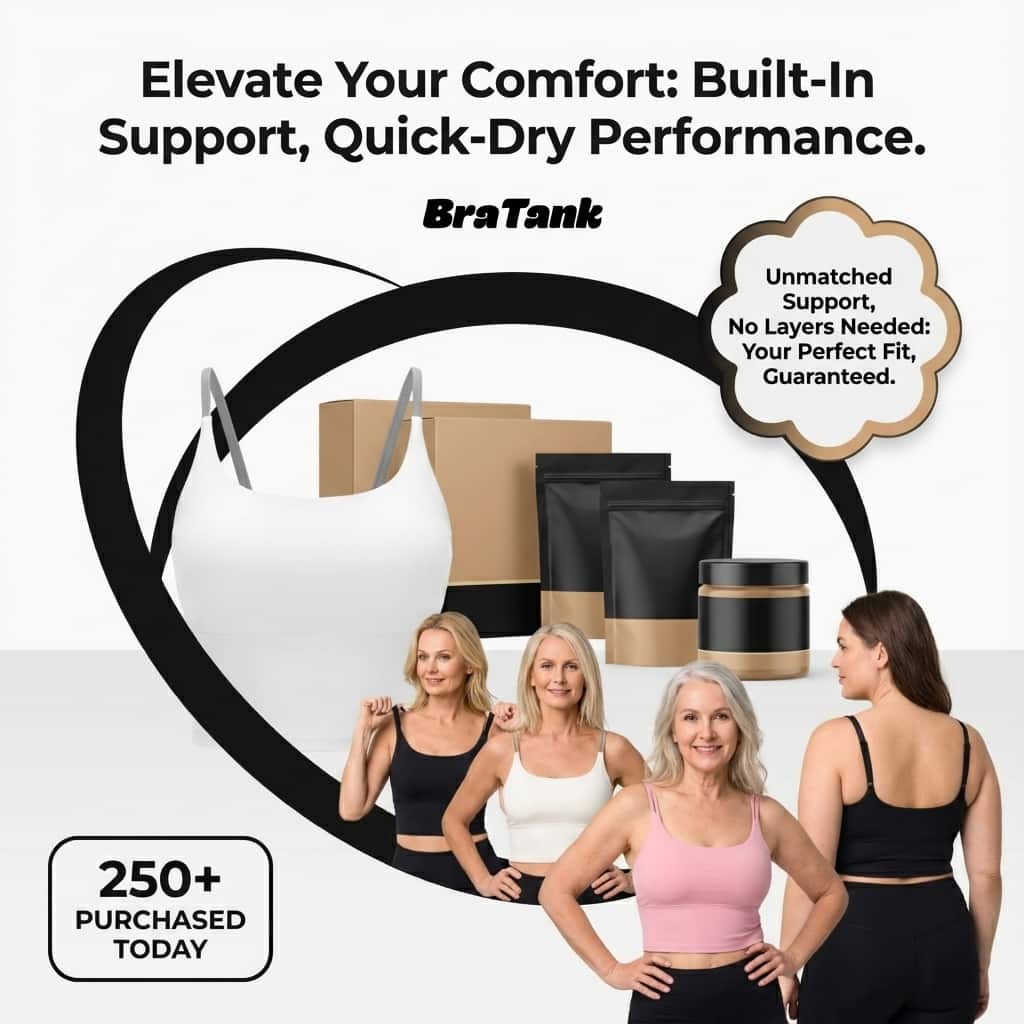 Crisscross Comfort Tank - Quick-Dry with Built-In Padded Bra
