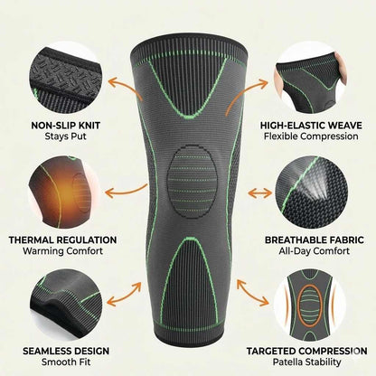 Non-Slip Compression Knee Sleeve for Running & Gym Support
