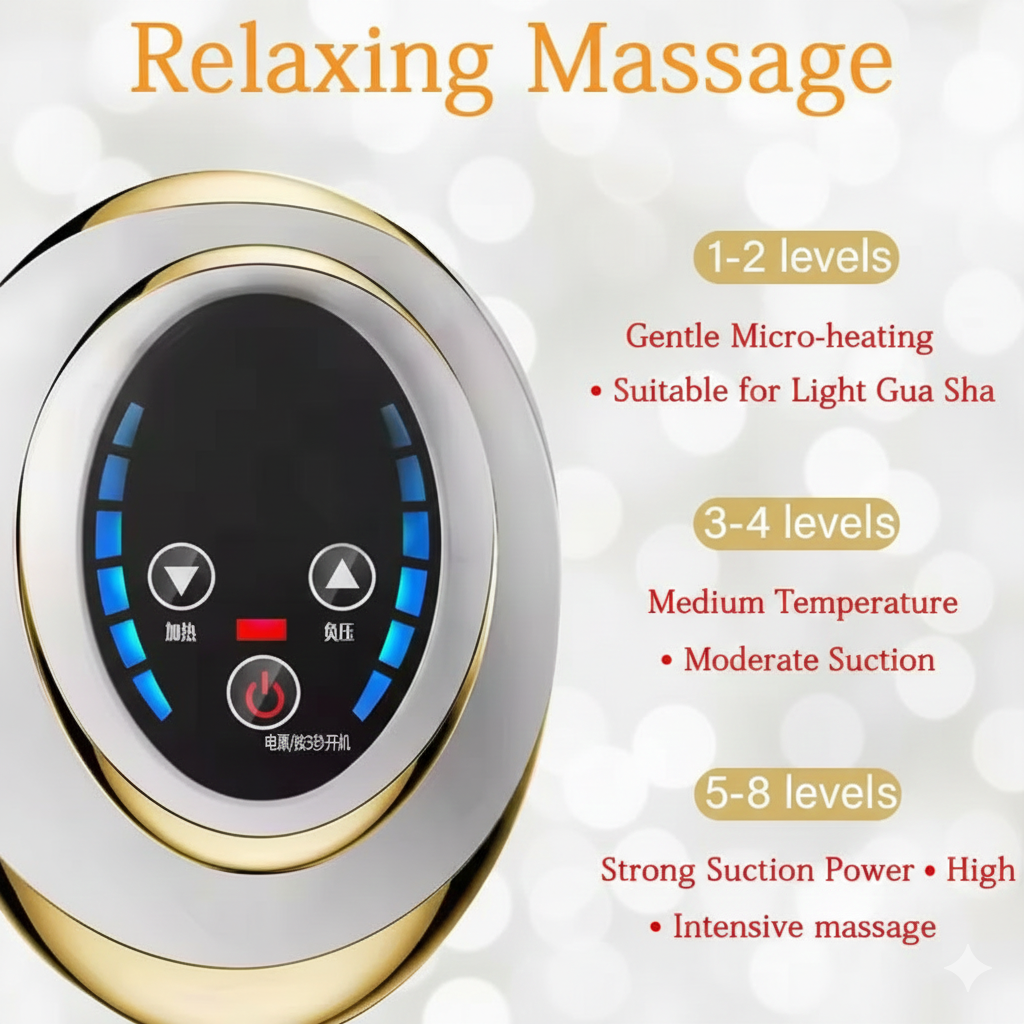 Thermal Vacuum Cellulite Massager - Heat & Suction for Cellulite Reduction