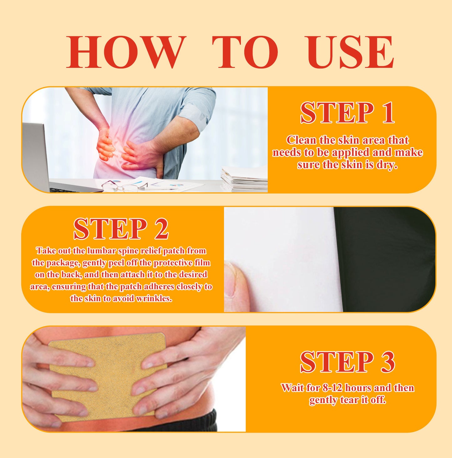 Bee Venom Back Pain Relief Patches