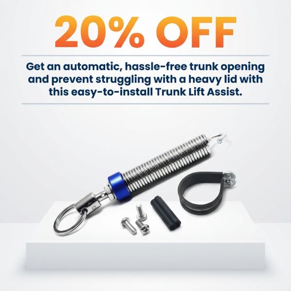 Auto Pop-Up Trunk Spring Lift (Adjustable Metal Boot Assist)