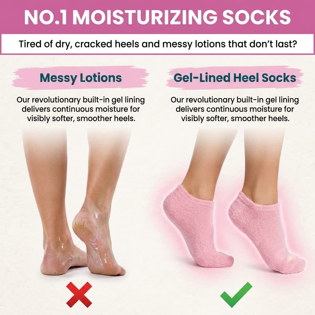 Gel Moisturizing Socks for Soft, Smooth Feet