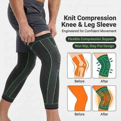 Non-Slip Compression Knee Sleeve for Running & Gym Support